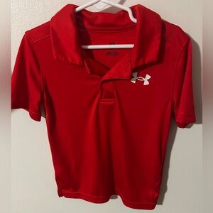 Under Armour Youth Bright Red Polo